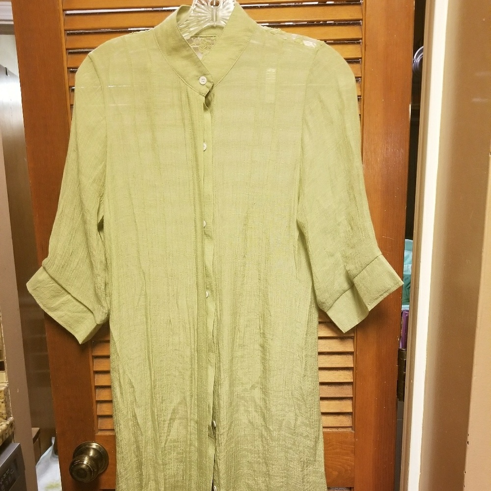 MS Mad style long green blouse
